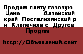 Продам плиту газовую › Цена ­ 3 000 - Алтайский край, Поспелихинский р-н, Клепечиха с. Другое » Продам   